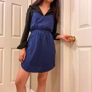 Navy Madewell Silk Starview Cami Dress